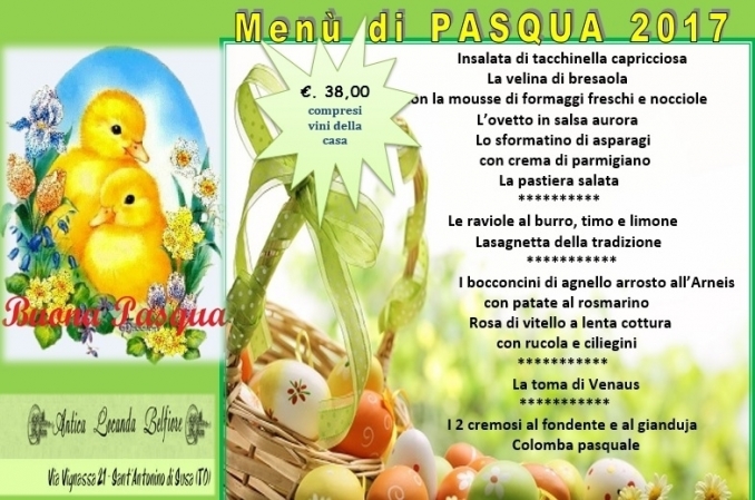 Pasqua 2017 - Antica Locanda Belfiore