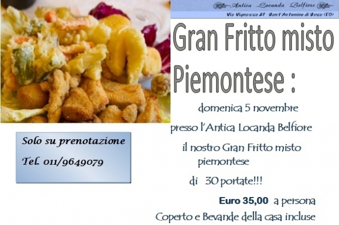 Il nostro fritto misto piemontese - 5.11.2017 - Antica Locanda Belfiore