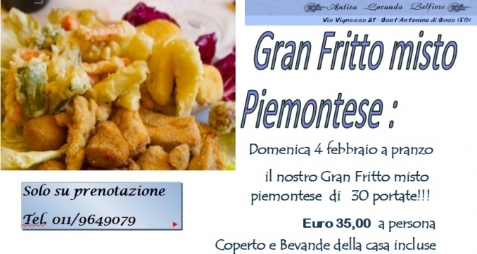 04.02.2018: Il Gran fritto misto piemontese - Antica Locanda Belfiore